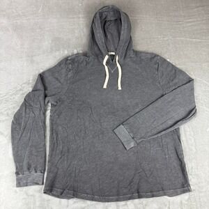 Marine Layer Vintage Heavy Slub Hoodie Mens Large Forged Iron Gray $88 New NWOT